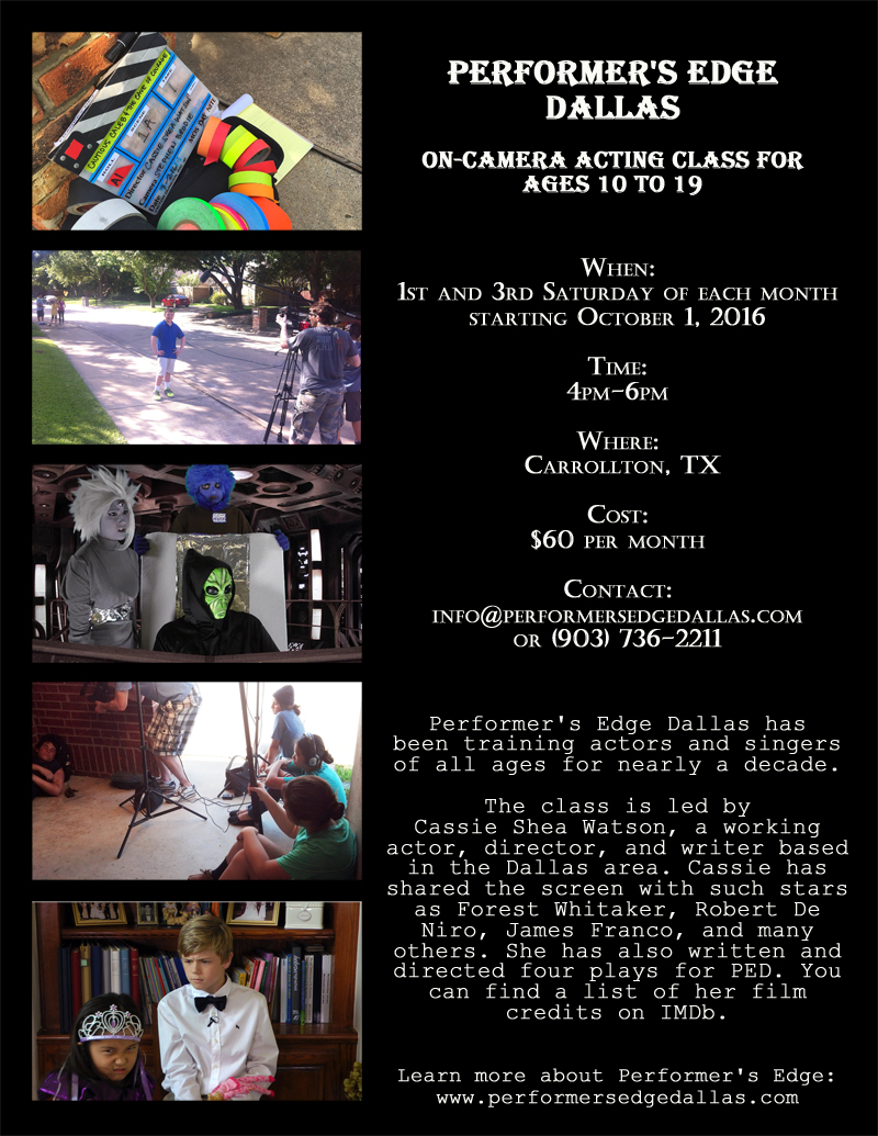 On-Camera Acting Class